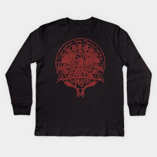 The Idol - Cthulhu Red Variant Kids Long Sleeve T-Shirt